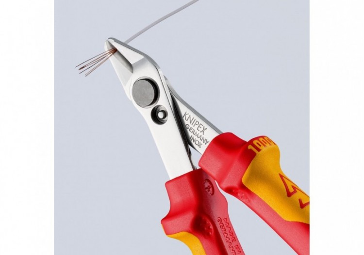 Pince coupante de coté Super Knips® 125mm - Bi-matière - Chromée - 1000V - Knipex - 7806125 2