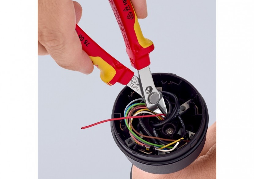 Pince coupante de coté Super Knips® 125mm - Bi-matière - Chromée - 1000V - Knipex - 7806125