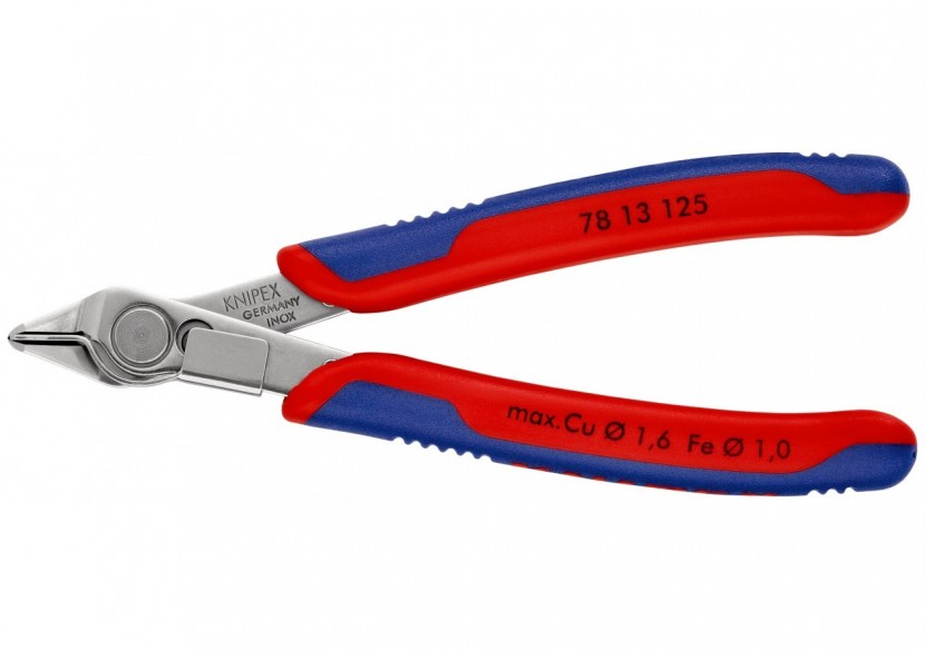 Pince coupante Super Knips® 125mm - Ressort - Bi-matière - Serre-Fils - Inox - Knipex - 7813125