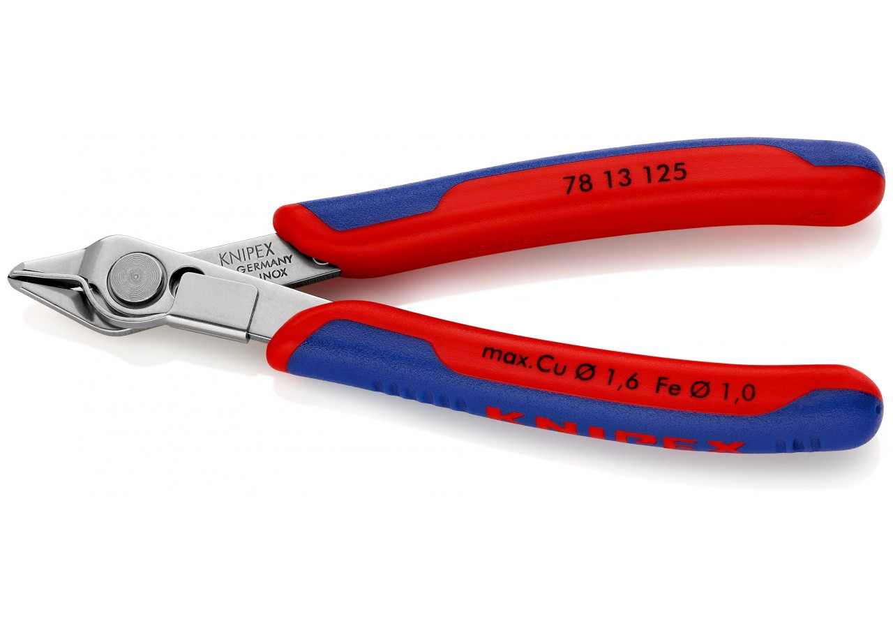 Pince coupante Super Knips® 125mm - Ressort - Bi-matière - Serre-Fils - Inox - Knipex - 7813125