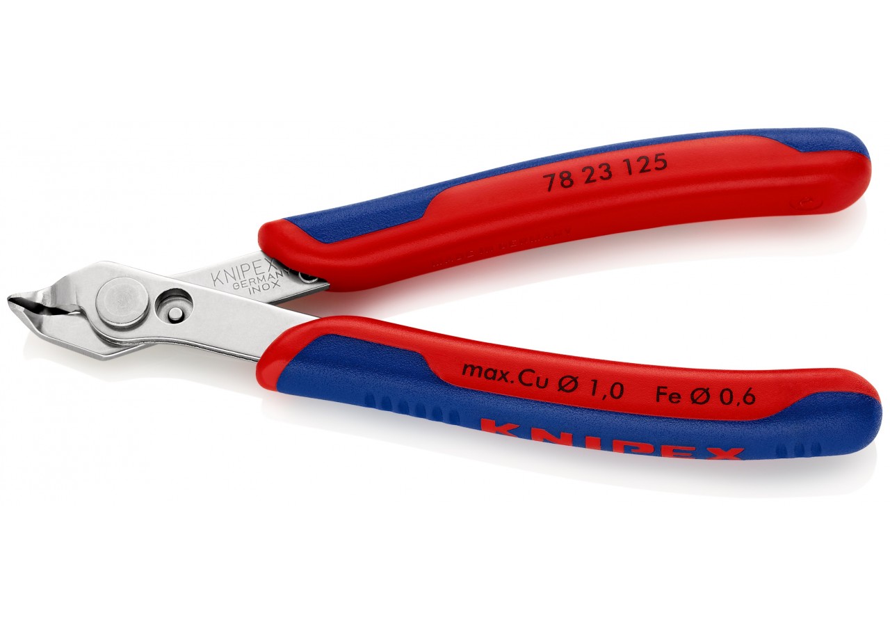 Pince coupante de précision Super Knips® 125mm 60° - Ressort - Bi-matière - Inox - Knipex - 7823125