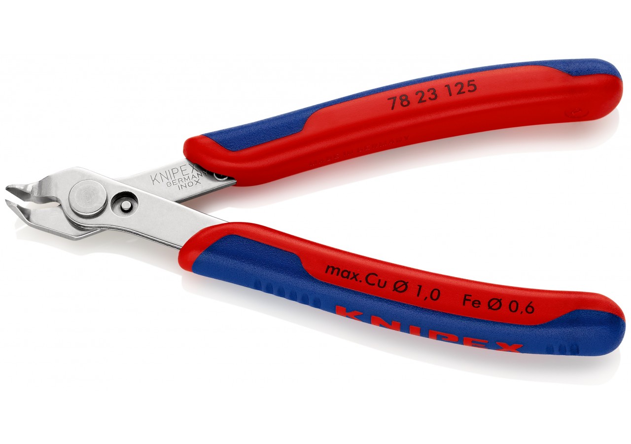 Pince coupante de précision Super Knips® 125mm 60° - Ressort - Bi-matière - Inox - Knipex - 7823125