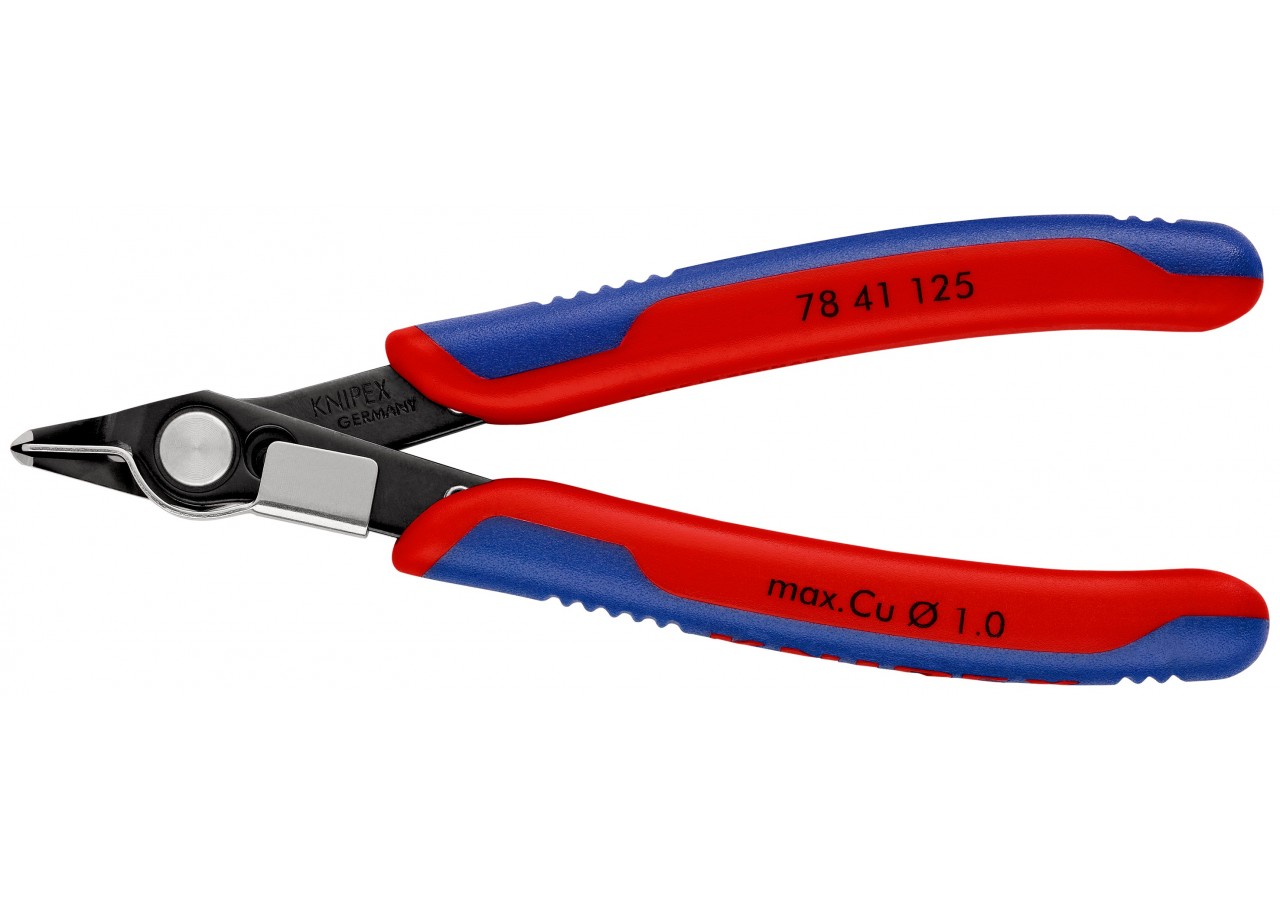 Pince coupante de précision Super Knips® 125mm Tête étroite Serre fils Bi-mat. - Knipex - 7841125