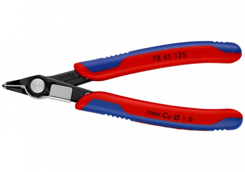 Pince coupante de précision Super Knips® 125mm Tête étroite Serre fils Bi-mat. - Knipex - 7841125