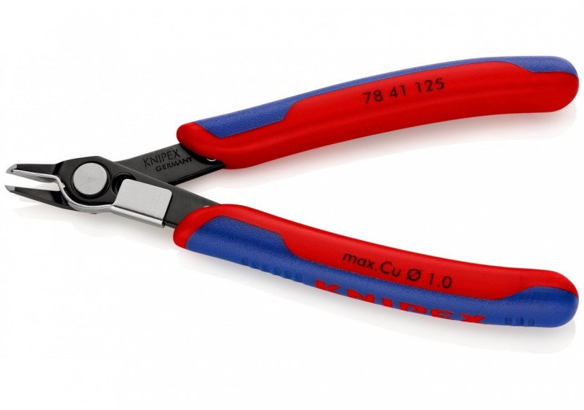 Pince coupante de précision Super Knips® 125mm Tête étroite Serre fils Bi-mat. - Knipex - 7841125
