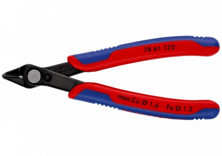 Pince coupante de précision Super Knips® 125mm - Ressort - Bi-matière - Knipex - 7861125