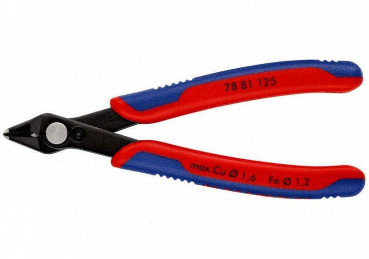 Pince coupante Super Knips® avec petit biseau 125mm - Ressort - Bi-matière - Knipex - 7881125
