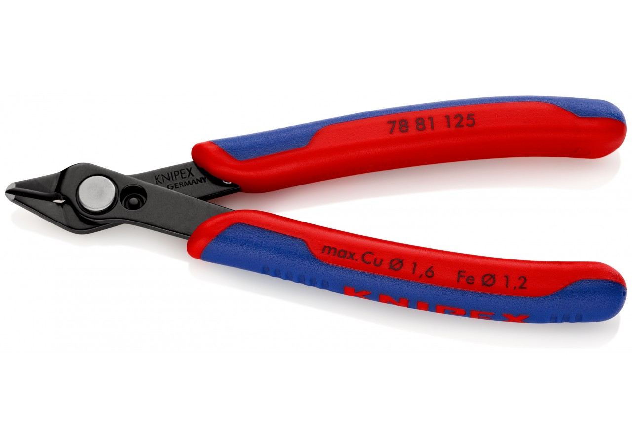 Pince coupante Super Knips® avec petit biseau 125mm - Ressort - Bi-matière - Knipex - 7881125