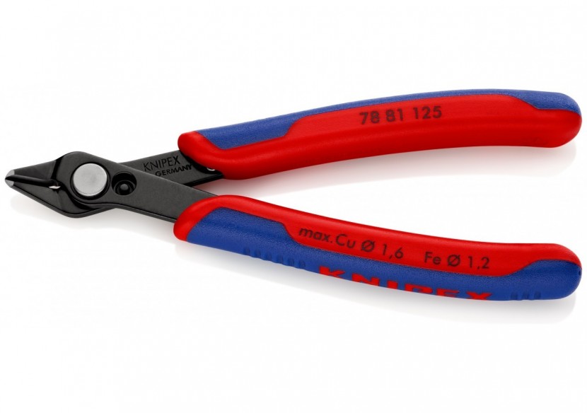 Pince coupante Super Knips® avec petit biseau 125mm - Ressort - Bi-matière - Knipex - 7881125