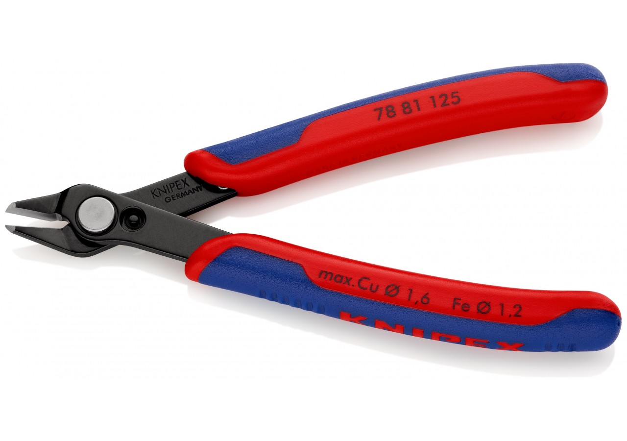 Pince coupante Super Knips® avec petit biseau 125mm - Ressort - Bi-matière - Knipex - 7881125