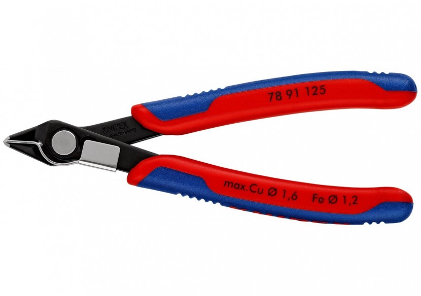 Pince coupante Super Knips® petit biseau 125mm Ressort - Serre-fils - Bi-matière - Knipex - 7891125