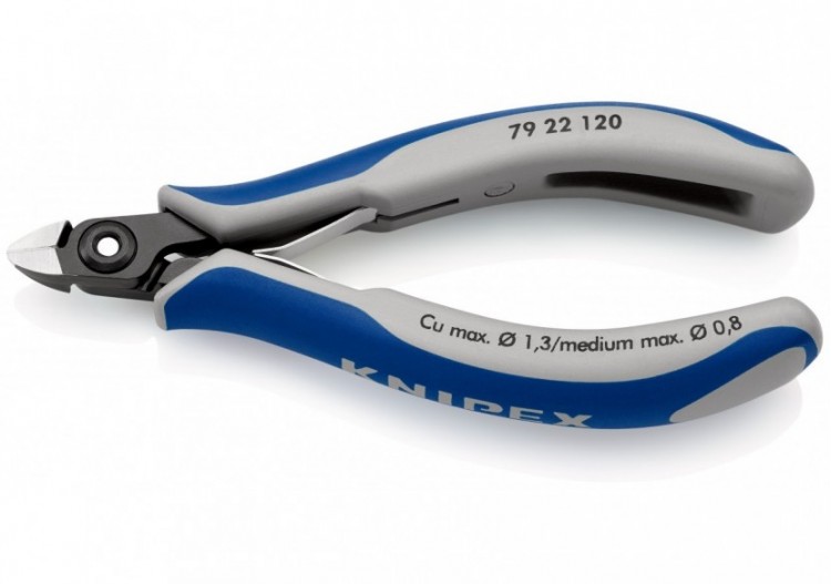 Pince coupante de précision sans biseau 120mm- Ressort - Bi-matière - Knipex - 7922120 2