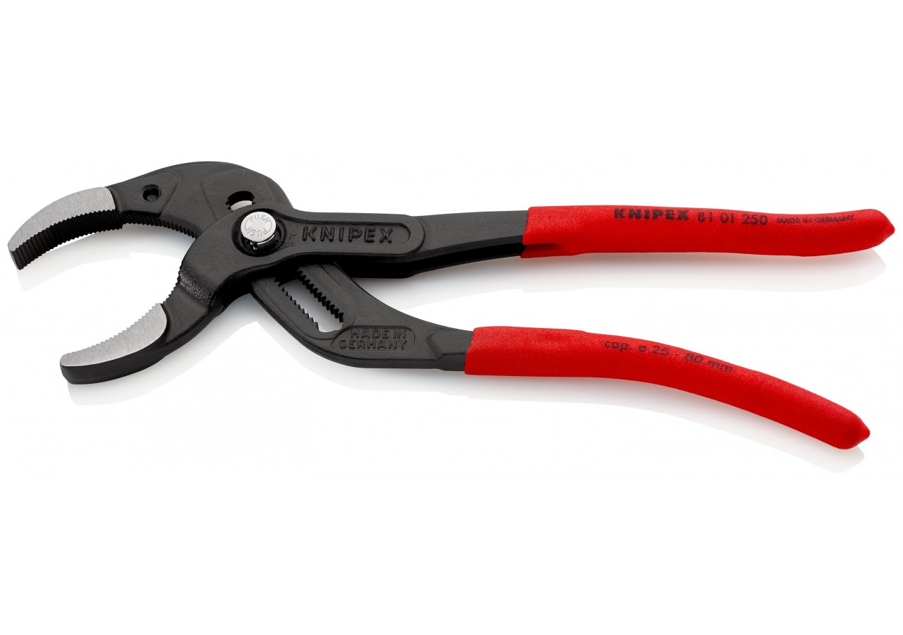 Pince pour siphons et connecteurs 250mm - Gainage PVC - Ouverture 80 mm - Knipex - 8101250