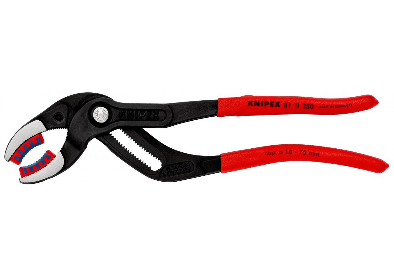 Pince pour siphons et connecteurs à becs plastique 250mm - Gainage PVC - Knipex - 8111250