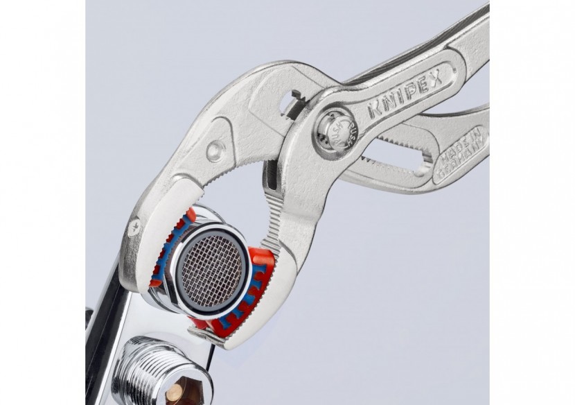 Pince pour siphons et connecteurs à becs plastique 250mm - PVC - Chromée - Knipex - 8113250