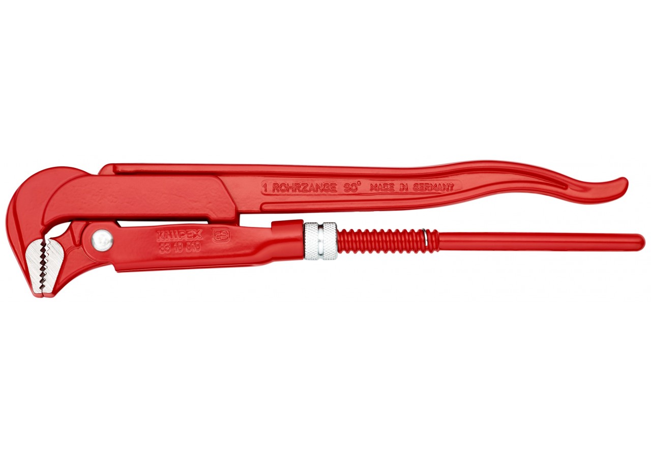 Clé serre-tubes 310mm avec mâchoires coudées à 90° - Ouverture: 42mm - Knipex - 8310010