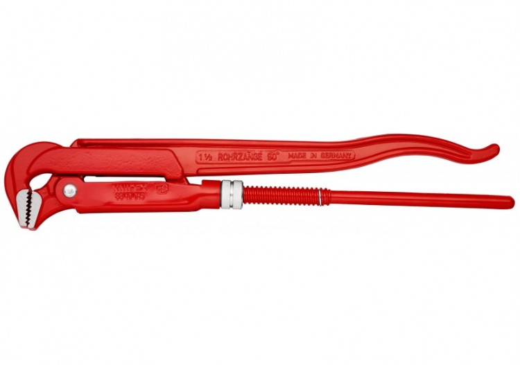 Clé serre-tubes 420mm avec mâchoires coudées à 90° - Ouverture: 60mm - Knipex - 8310015