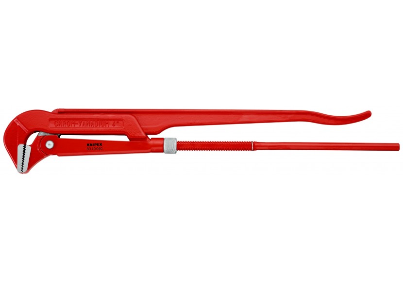 Clé serre-tubes 750mm avec mâchoires coudées à 90° - Ouverture: 10 à 130mm - Knipex - 8310040