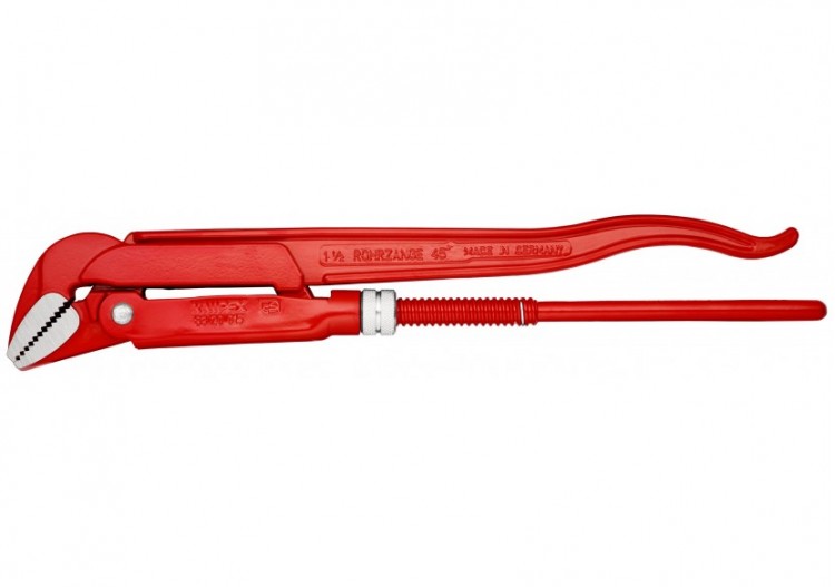 Clé serre-tubes 430mm avec mâchoires coudées à 45° - Ouverture: 60mm - Knipex - 8320015