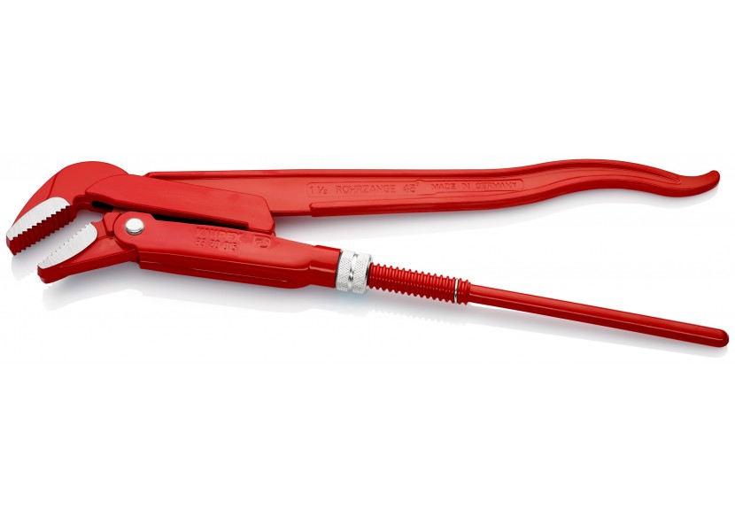 Clé serre-tubes 430mm avec mâchoires coudées à 45° - Ouverture: 60mm - Knipex - 8320015