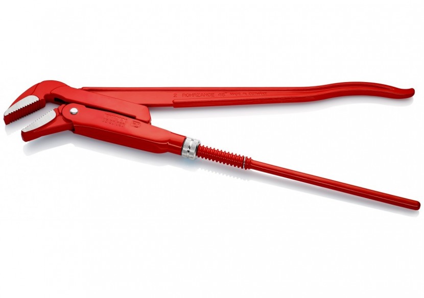 Clé serre-tubes 570mm avec mâchoires coudées à 45° - Ouverture: 70mm - Knipex - 8320020