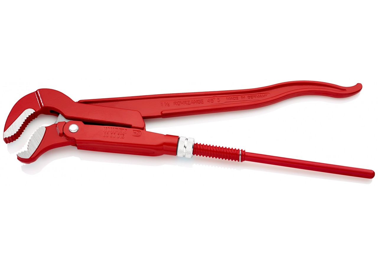 Clé serre-tubes 420mm à mâchoires coudées en "S" - Ouverture: 60mm - Knipex - 8330015