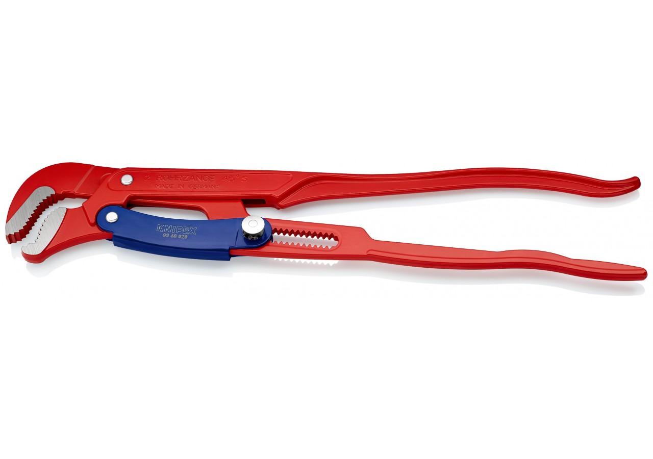 Clé serre-tubes 560mm à mâchoires en "S" - Réglage par bouton - Ouverture: 70mm - Knipex - 8360020