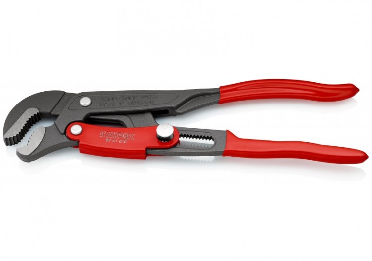 Clé serre-tubes en "S" 330mm - Gainée PVC - Réglage par bouton - Ouverture: 42mm - Knipex - 8361010 2