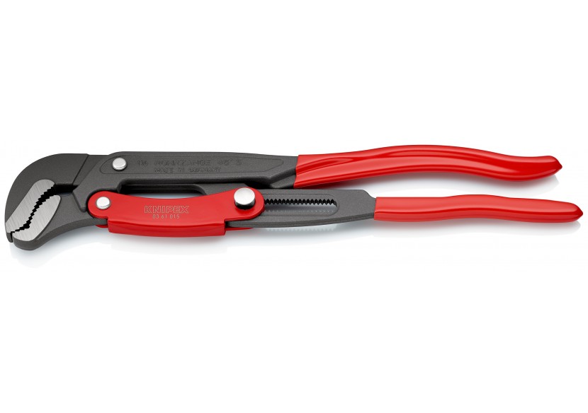 Clé serre-tubes en "S" 420mm - Gainée PVC - Réglage par bouton - Ouverture: 60mm - Knipex - 8361015