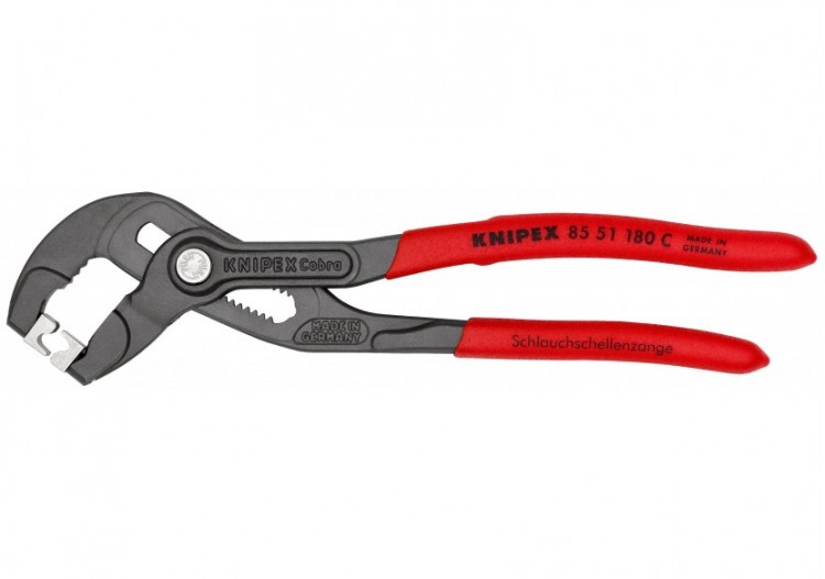 Pince à colliers "Click" 180mm - Gainage PVC antidérapant - Knipex - 8551180C