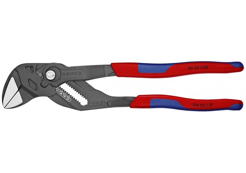 Pince-clé atramentisée noire 250mm - Bi-matière - Ouverture 52mm ou 2" - Knipex - 8602250 Pince-clé atramentisée noire 250mm - Bi-matière - Ouverture 52mm ou 2" - Knipex - 8602250