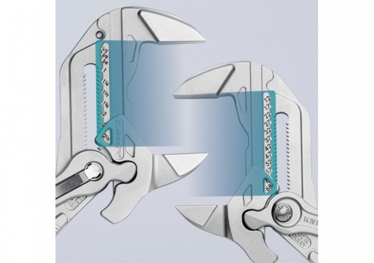 Pince-clé 300mm - Gainage PVC - Chromée - Ouverture 68mm - Knipex - 8603300 2