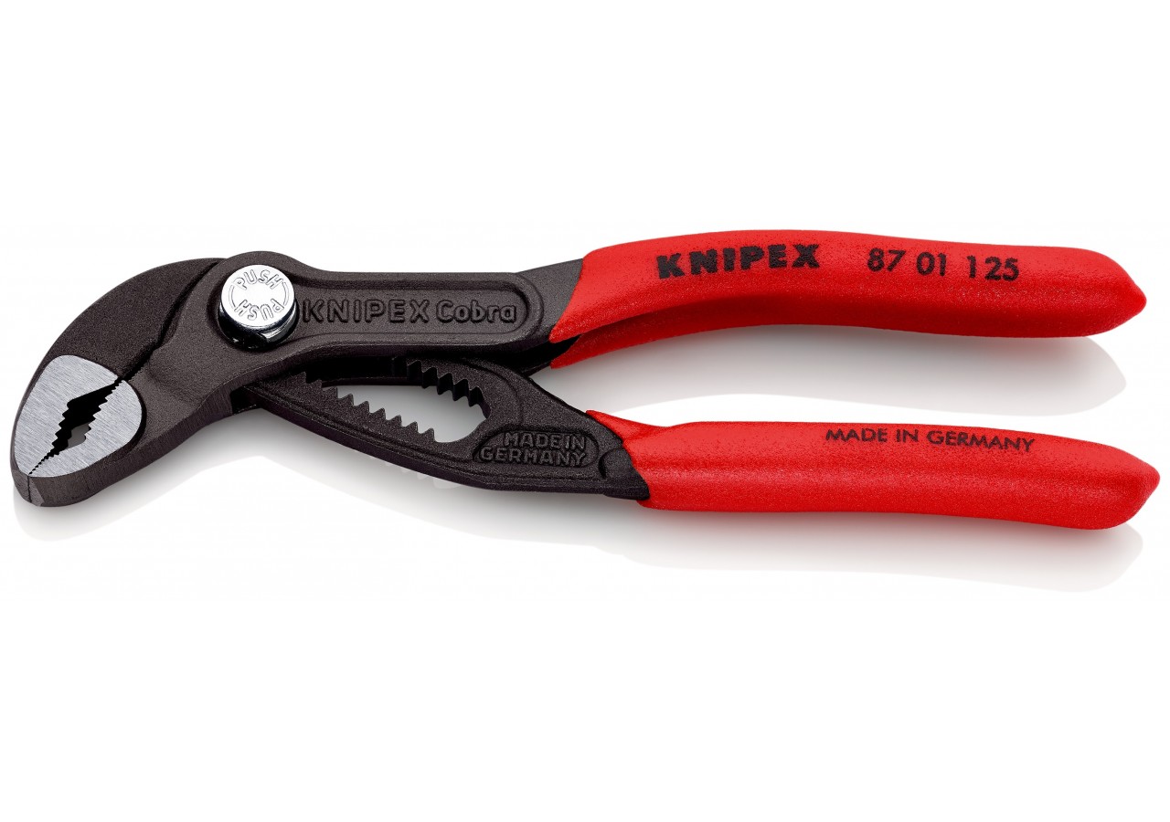 Pince multiprise Cobra® 125mm - Gainage PVC - Ouverture 27mm - 13 positions - Knipex - 8701125
