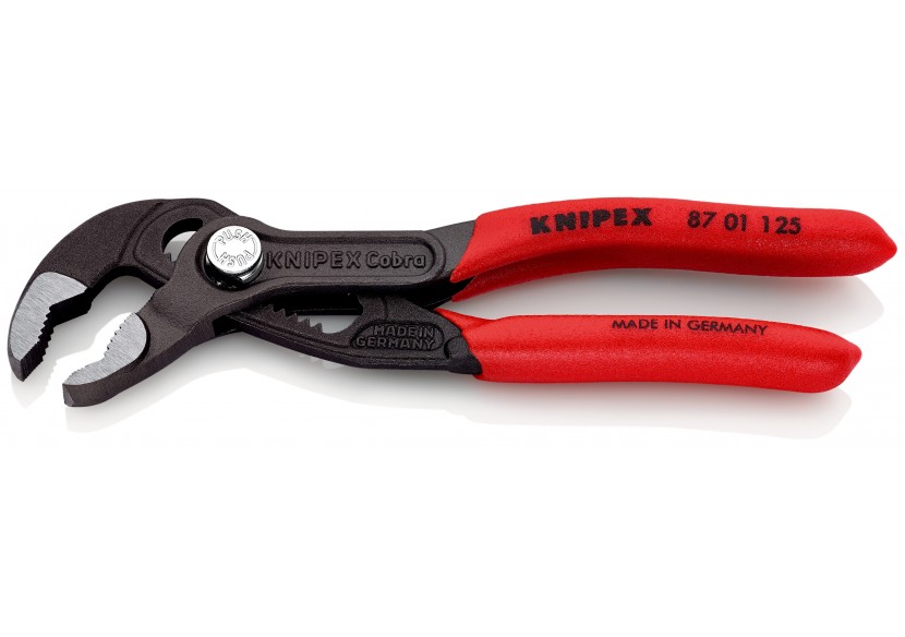 Pince multiprise Cobra® 125mm - Gainage PVC - Ouverture 27mm - 13 positions - Knipex - 8701125