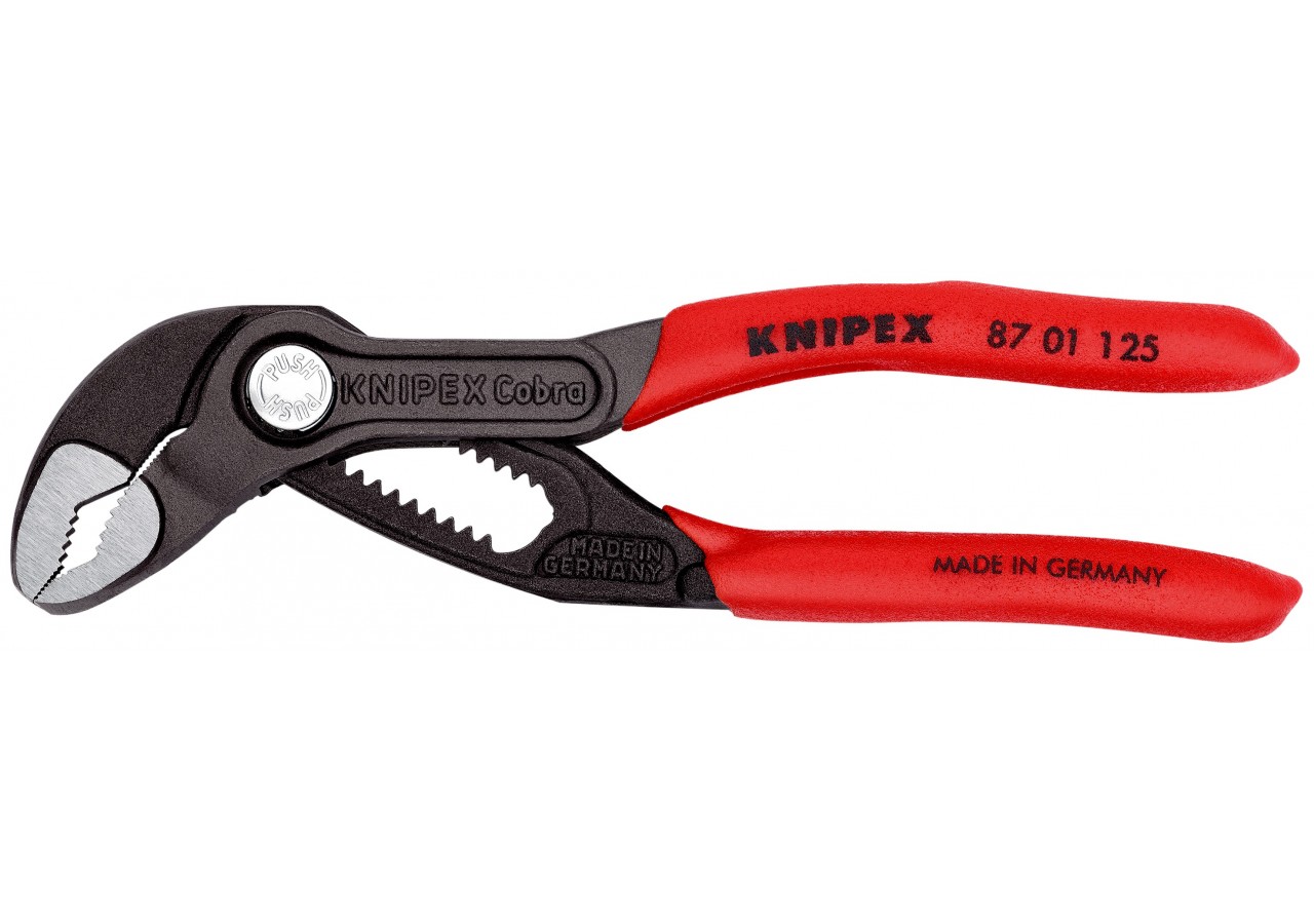 Pince multiprise Cobra® 125mm - Gainage PVC - Ouverture 27mm - 13 positions - Knipex - 8701125