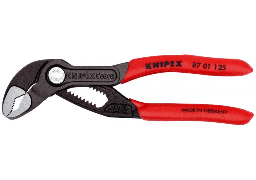 Pince multiprise Cobra® 125mm - Gainage PVC - Ouverture 27mm - 13 positions - Knipex - 8701125