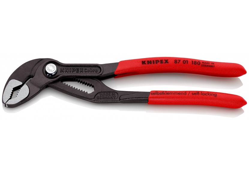 Pince multiprise Cobra® 180mm - Gainage PVC - Ouverture 36mm - 18 positions - Knipex - 8701180