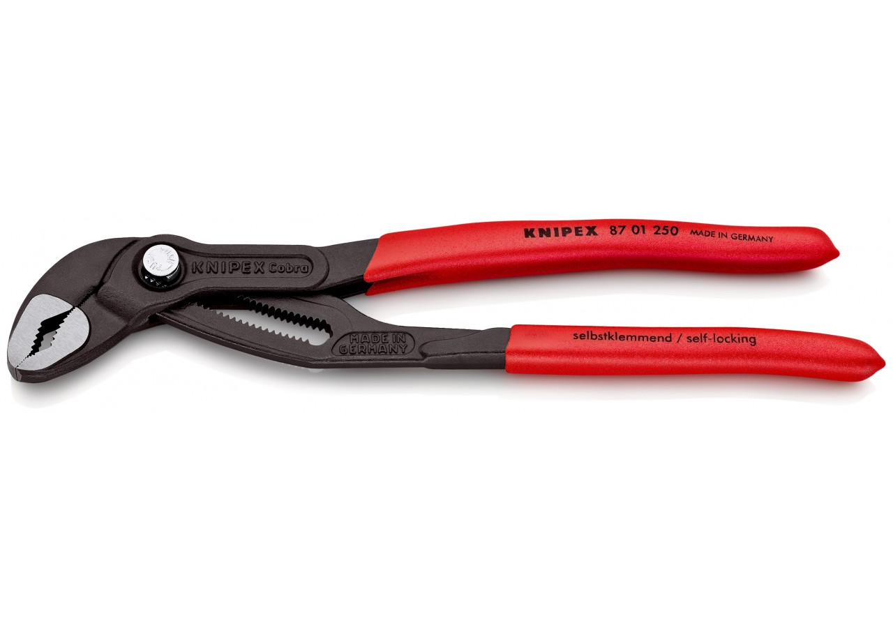 Pince multiprise Cobra® 250mm - Gainage PVC - Ouverture 46mm - 25 positions - Knipex - 8701250