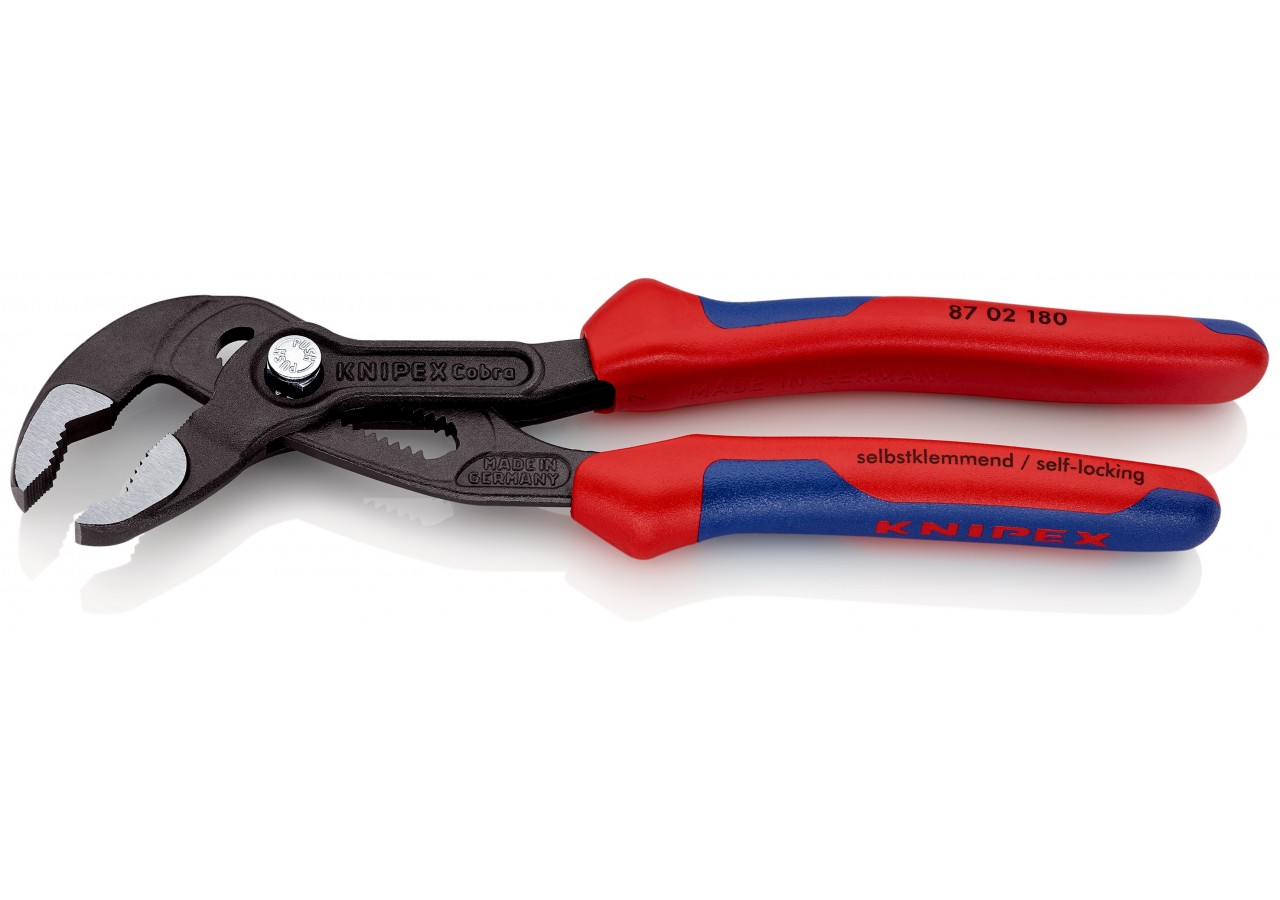Pince multiprise Cobra® 180mm - Bi-matière - Ouverture 36mm - 18 positions - Knipex - 8702180