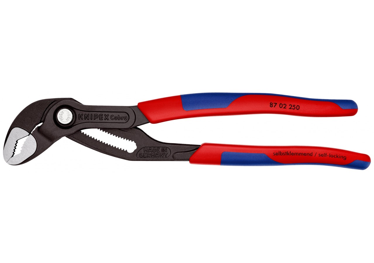 Pince multiprise Cobra® 250mm - Bi-matière - Ouverture 46mm - 25 positions - Knipex - 8702250