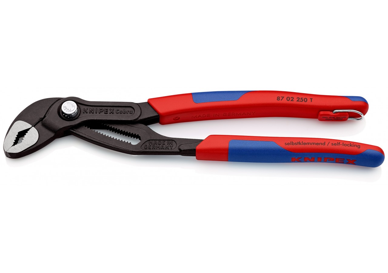 Pince multiprise Cobra® 250mm - Bi-matière Antichute Ouverture 46mm 25 positions - Knipex - 8702250T
