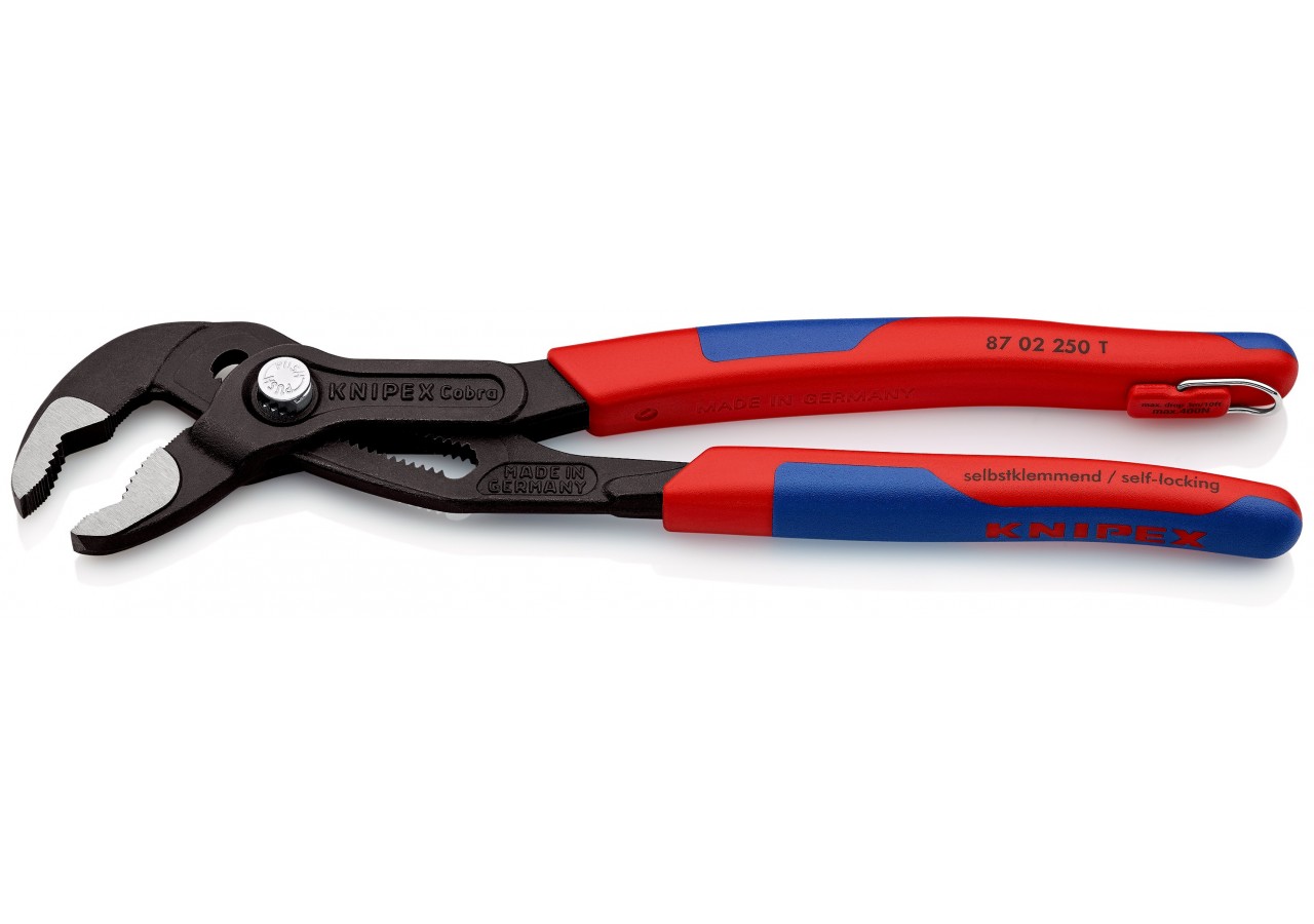 Pince multiprise Cobra® 250mm - Bi-matière Antichute Ouverture 46mm 25 positions - Knipex - 8702250T