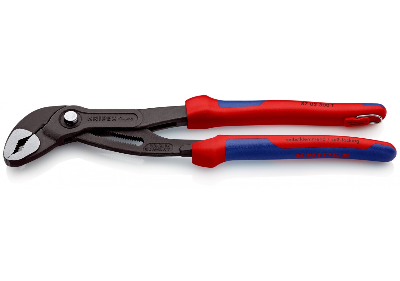 Pince multiprise Cobra® 300mm - Bi-matière - Antichute - Ouverture 60mm - Knipex - 8702300T