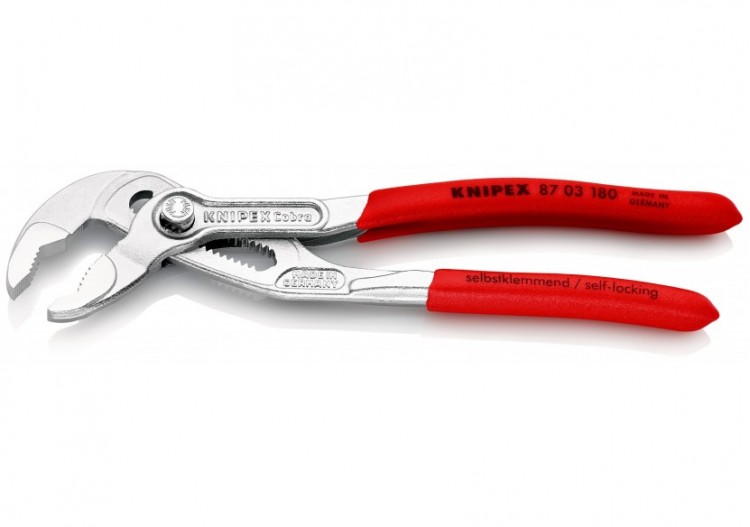 Pince multiprise Cobra® 180mm - PVC - Chromée - Ouverture 36mm - 18 positions - Knipex - 8703180 2