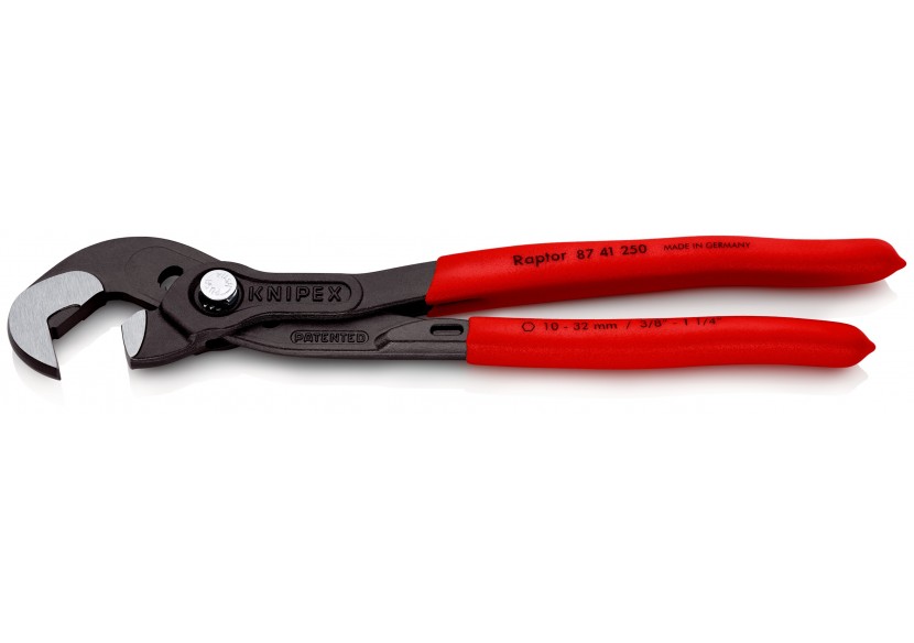 Clé ajustable - 250mm - Gainage PVC - Ouverture 10 à 32mm - 15 positions - Knipex - 8741250