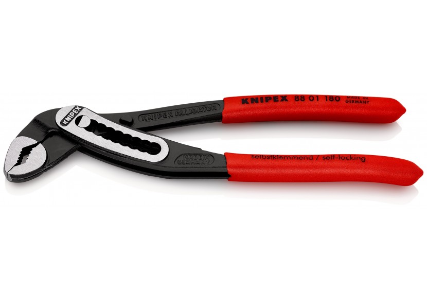 Pince multiprise Alligator® 180mm - Gainage PVC - Ouverture 36mm - 9 positions - Knipex - 8801180