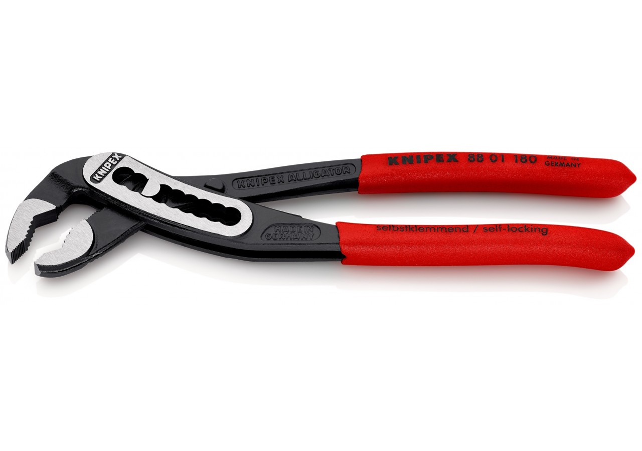 Pince multiprise Alligator® 180mm - Gainage PVC - Ouverture 36mm - 9 positions - Knipex - 8801180