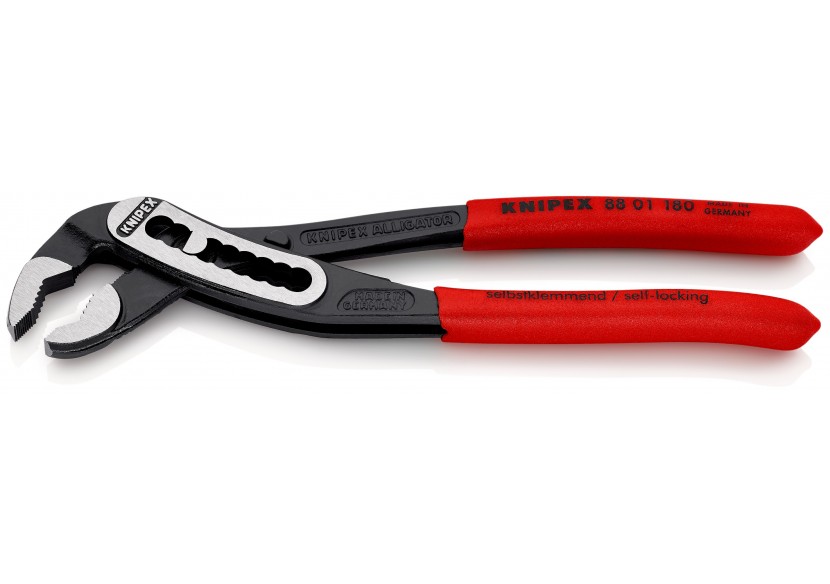 Pince multiprise Alligator® 180mm - Gainage PVC - Ouverture 36mm - 9 positions - Knipex - 8801180