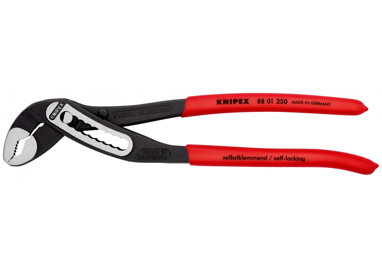 Pince multiprise Alligator® 250mm - Gainage PVC - Ouverture 46mm - 9 positions - Knipex - 8801250