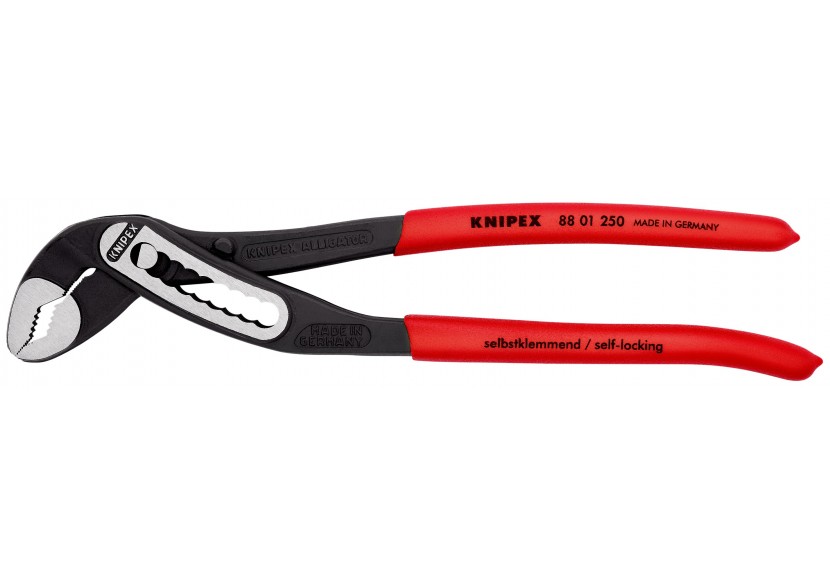 Pince multiprise Alligator® 250mm - Gainage PVC - Ouverture 46mm - 9 positions - Knipex - 8801250